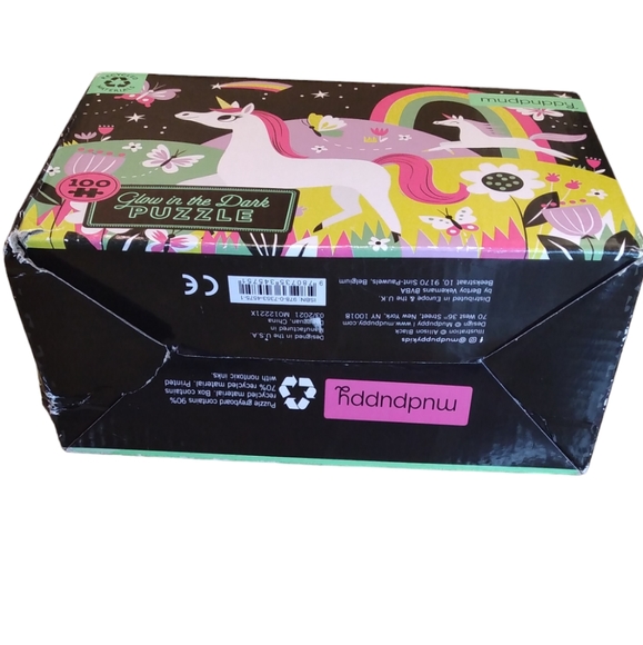 Unicorns Glow-in-the-dark Puzzle : 100 Pieces, Game by Mudpuppy - Picture 4 of 4